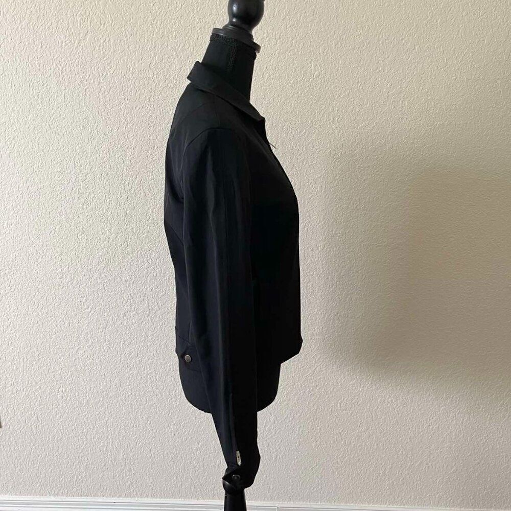 BCBGMaxAzria black front zipper long sleeve women's jacket size 4 - Picture 7 of 16